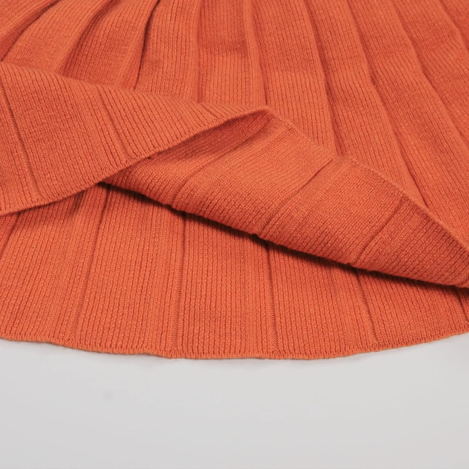 Toddler Baby Girls Fall Outfits Long Sleeve Knitted Sweater Tops Pleated Mini Skirt Set Autumn Winter Clothes Set