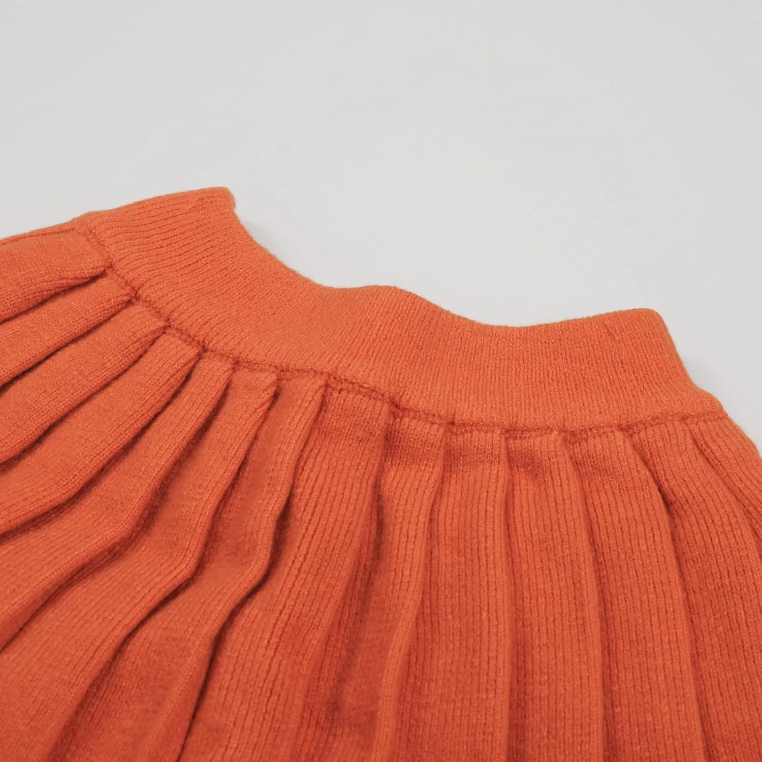 Toddler Baby Girls Fall Outfits Long Sleeve Knitted Sweater Tops Pleated Mini Skirt Set Autumn Winter Clothes Set