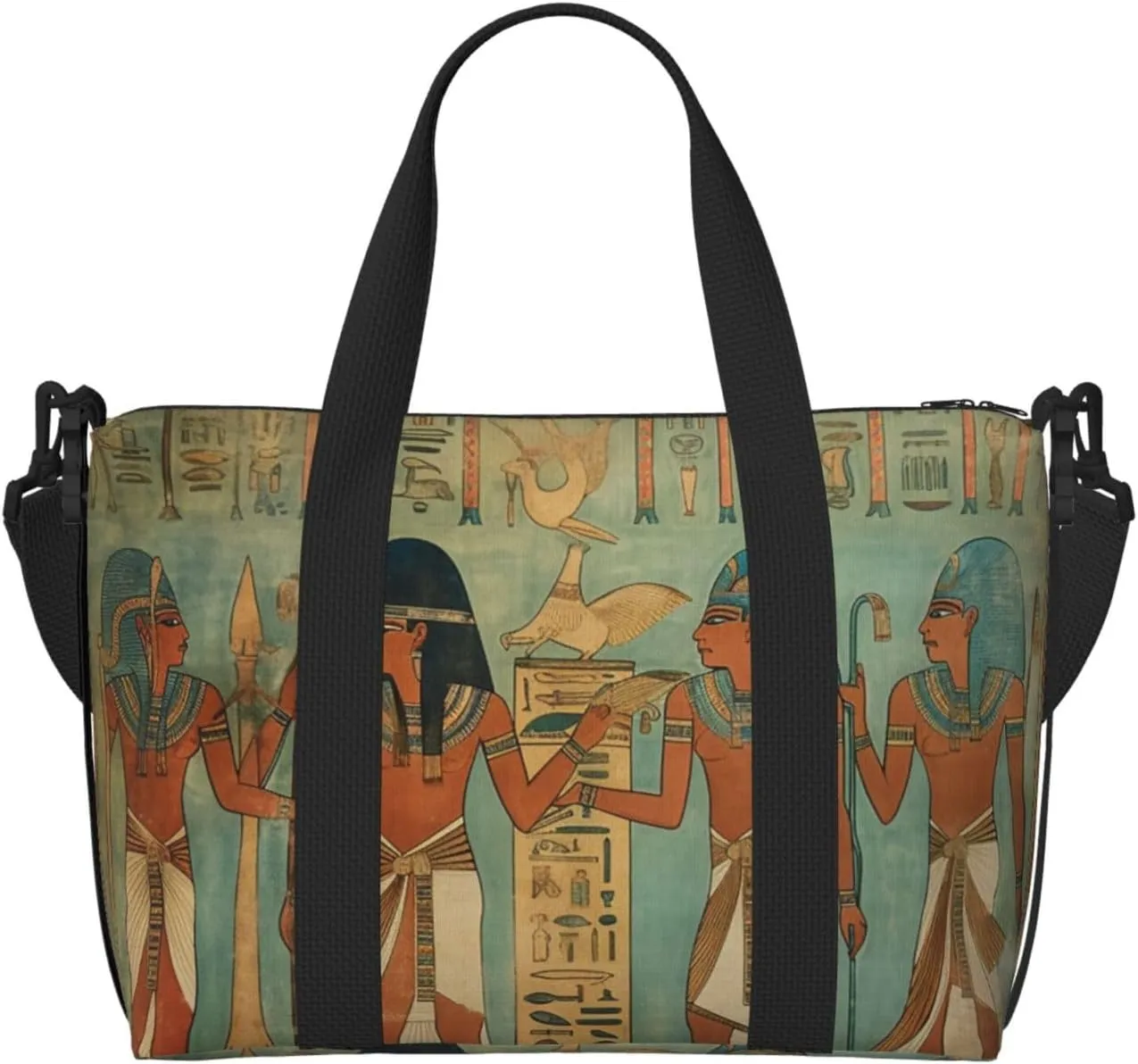Travel Duffel Bag for Women Men Weekender Bags Sports Gym Bag Women in ancient egypt Travel Bag Carry on Overnight Bag Waterproof Luggage Bag with Shoulder Strap
