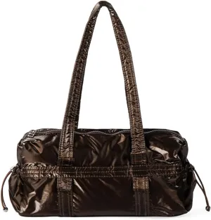 Trendy Women Shoulder Bag Top Handle Handbag Commuting Bag Large Capacity Underarm Bag PU Leather Armpit Bag