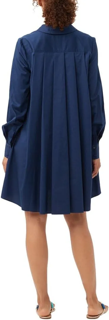 Trina Turk Women's Oversized Pleated Back Shirt Dress