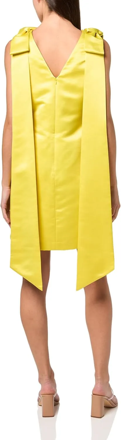 Trina Turk Women's Satin Bow Shoulder Cocktail Dress