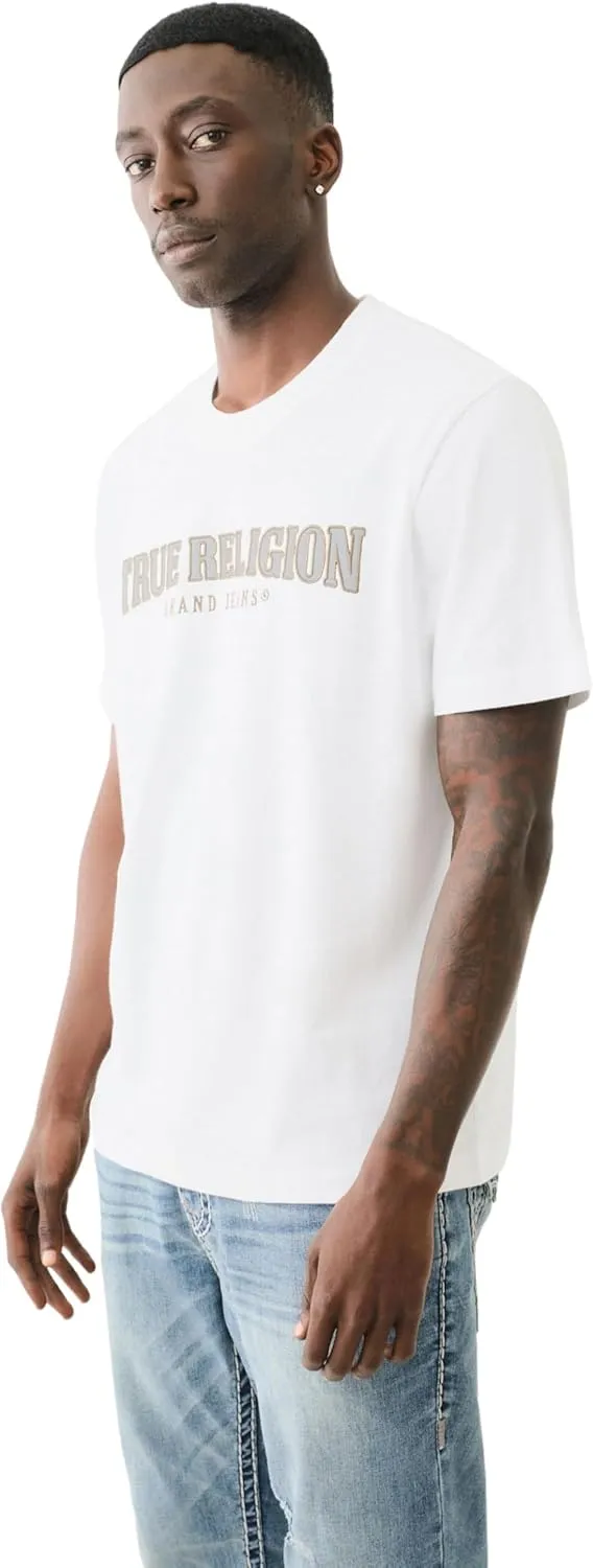 True Religion Men's SS Reflective Arch TEE