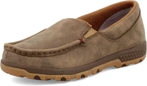 Twisted X Women's Slip-On Driving Moc, Moc Toe with CellStretch, Bomber, 5.5 M