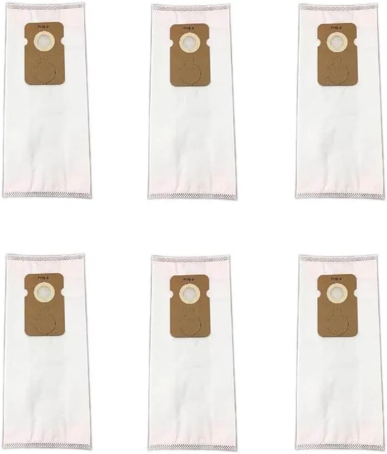 Type B Vacuum Bags Replacement for Riccar Fits for Riccar 8900 8955 8850 8650 8950 8925 8920 8625 2000 4000, 6-Pack