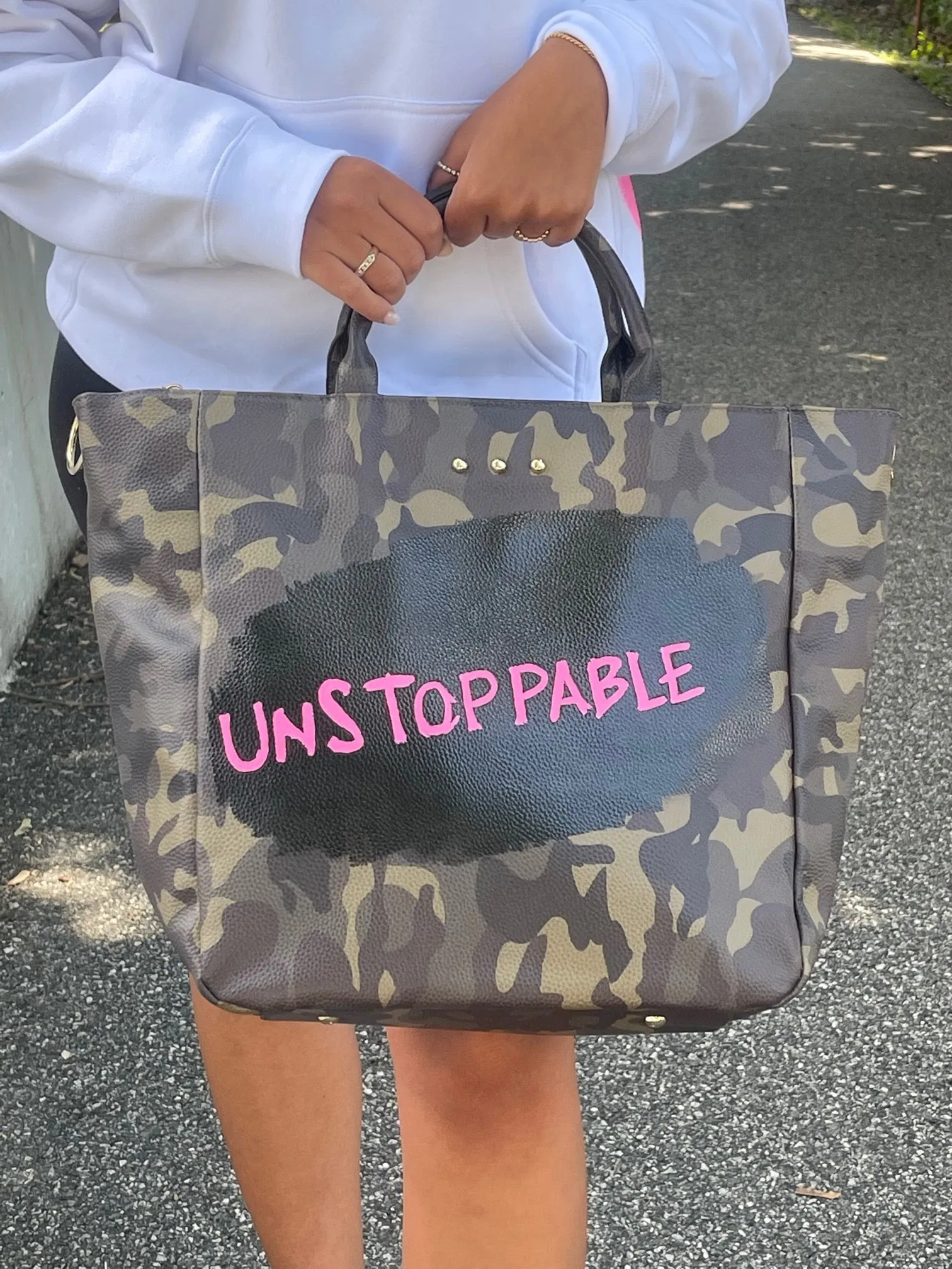 Unstoppable Camo Tote Bag