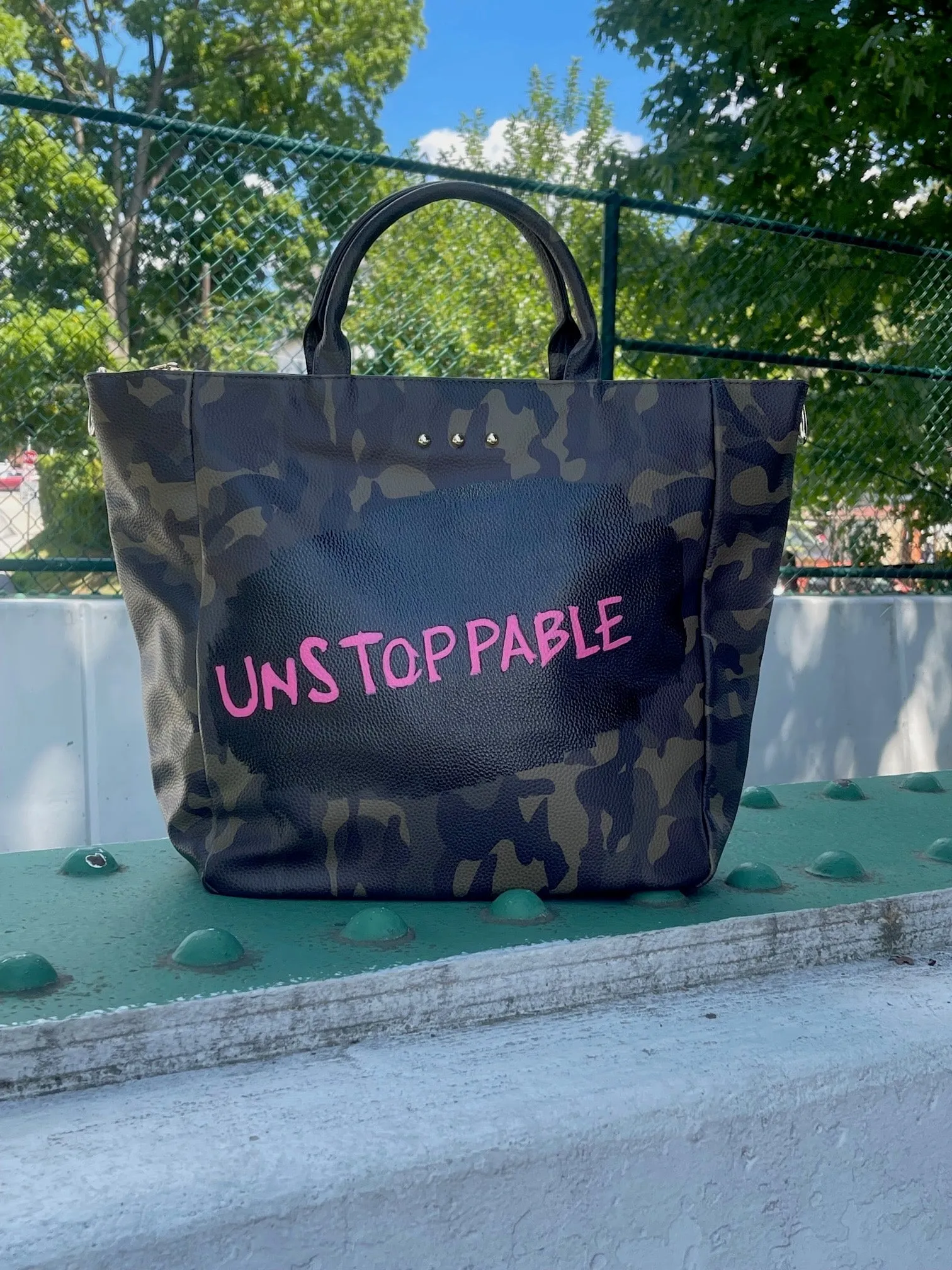 Unstoppable Camo Tote Bag