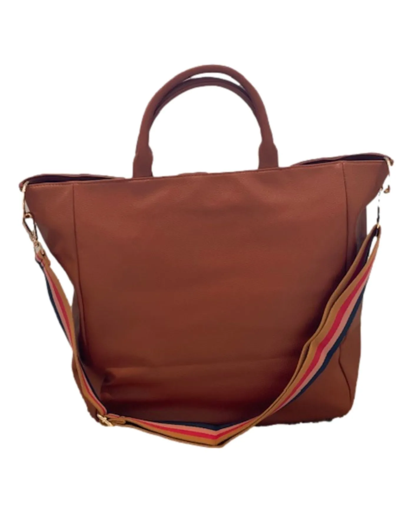 Unstoppable Red Script Brown Tote Bag