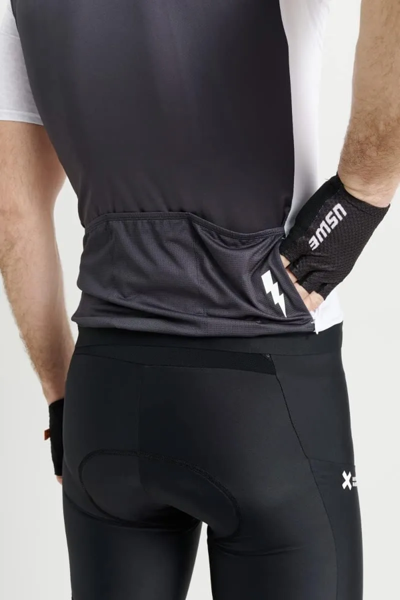 USWE Grus Gravel Jersey, Lightweight and Breathable Cycling Top for Men, Moisture-Wicking Fabric and Reflective Accents