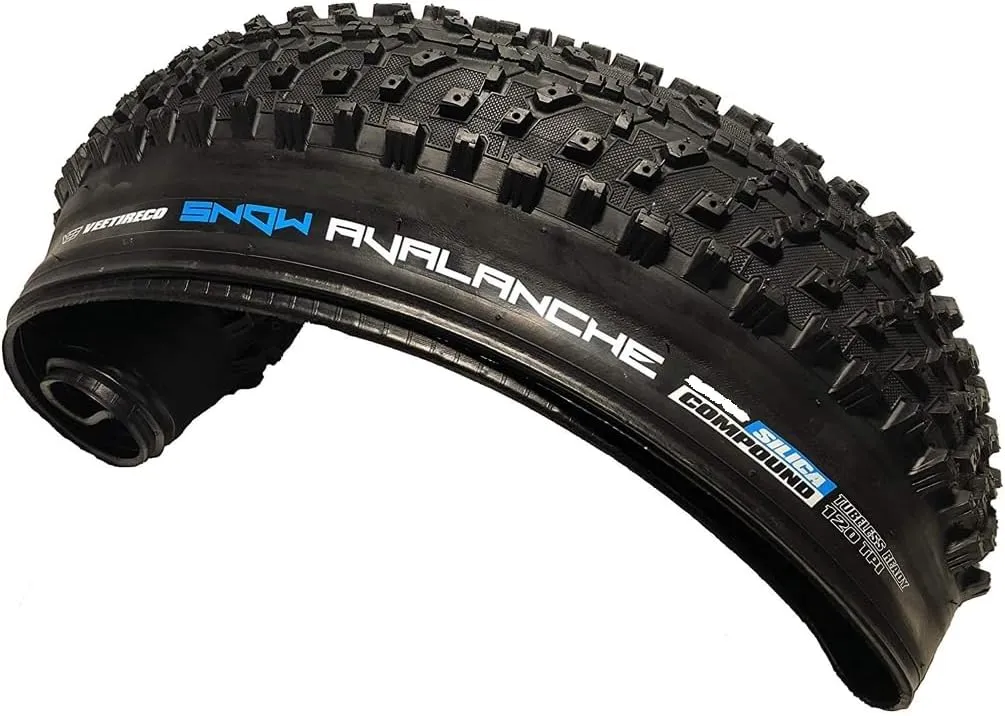 VEE Tire Unisex - Adult Snow Avalanche Bicycle Tyre, Black, 26 x 4.8
