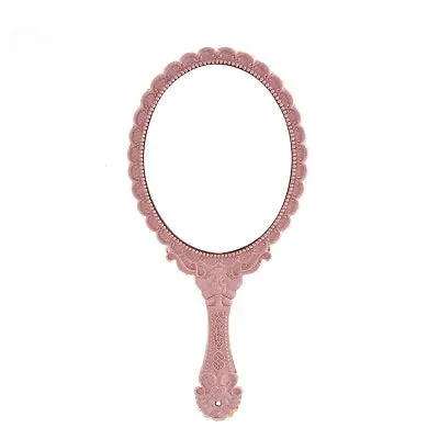 Vintage Carved Handheld Vanity Mirror