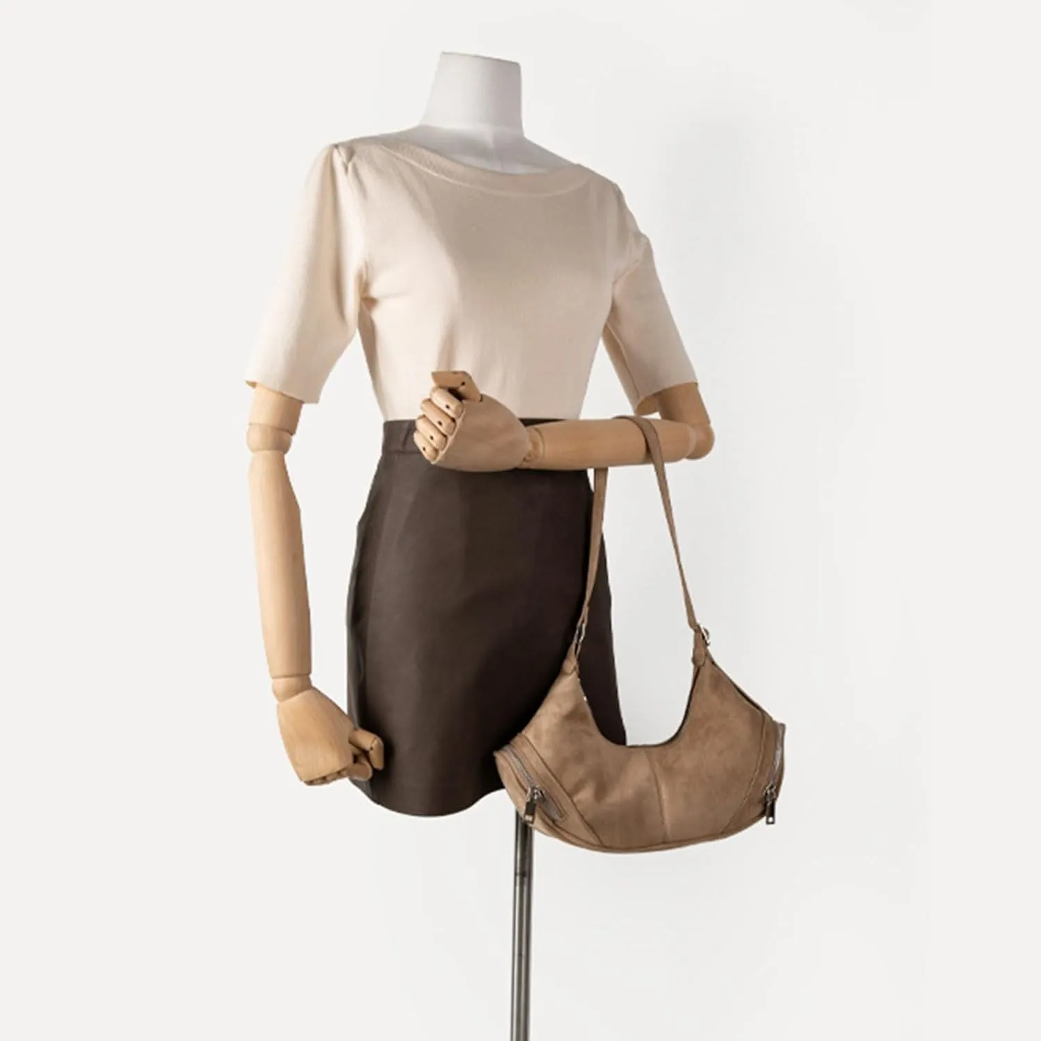 Vintage Inspired Underarm Purse Party Armpit Bags Shoulder Purse with Large Capacity Casual Handbag for Various Occasion