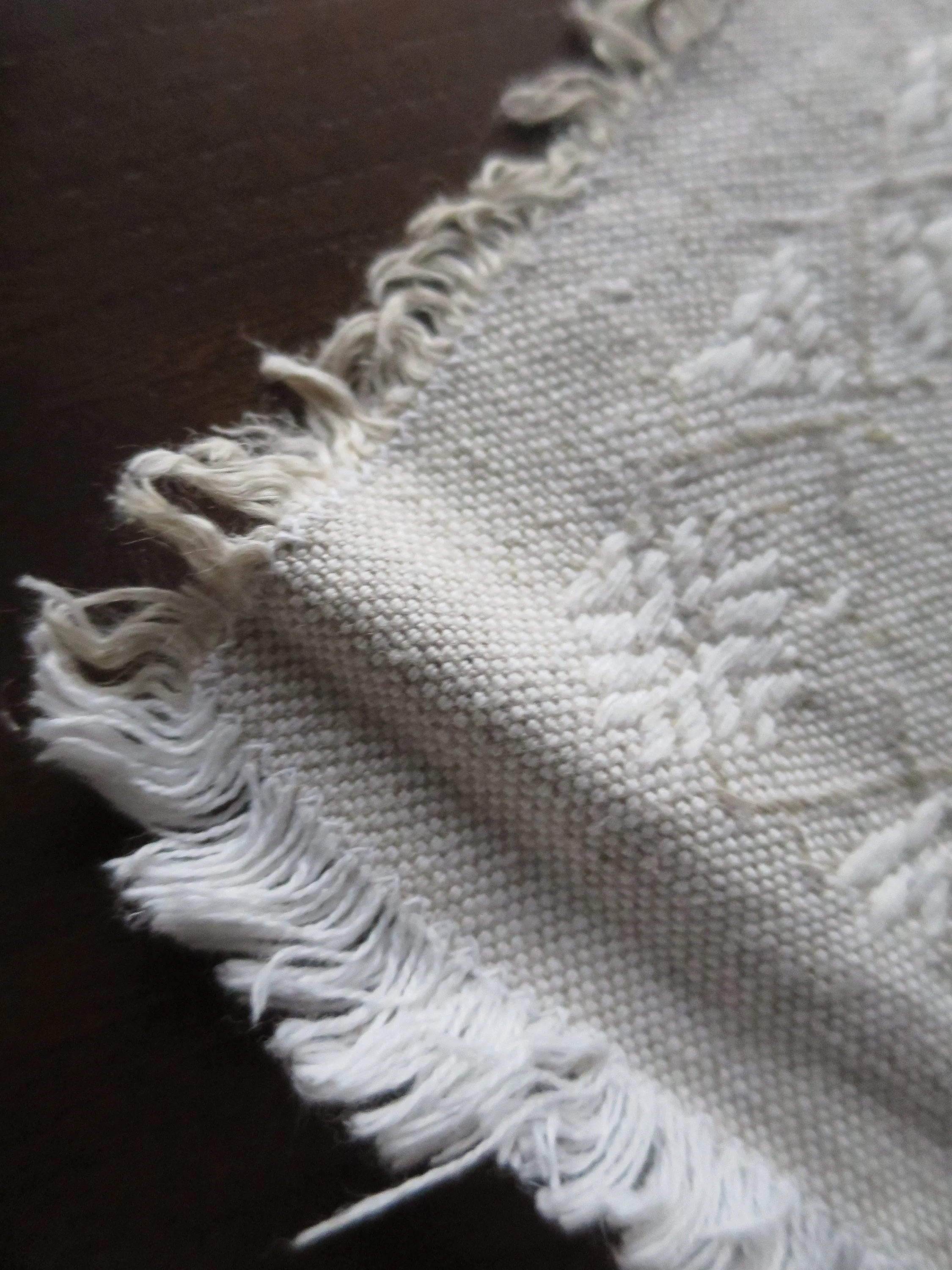 Vintage Linen Union Damask Table Cloth- Nordic Stars- 220 x 134 cm/ 86.5 x 53 "