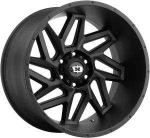 Vision 361 SPYDER Custom Wheel - 22x14, -76 Offset, 8x165.1 Bolt Pattern, 125.2mm Hub - Satin Black Rim