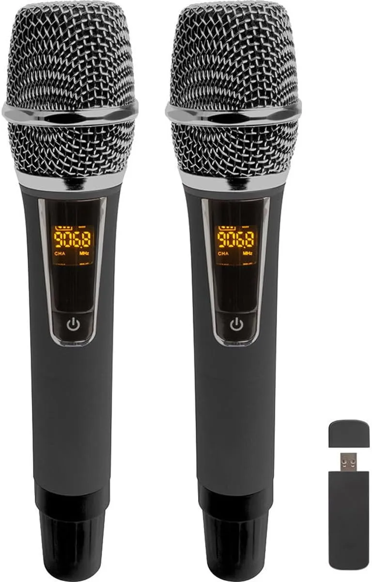 VocoPro Dual Wireless USB Handheld MIC (USBCASTHANDHELD)