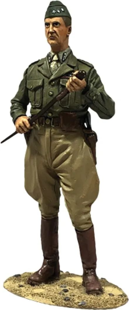 W. Britain Museum Collection 10119 U.S. General George S. Patton 1:30 Scale Metal