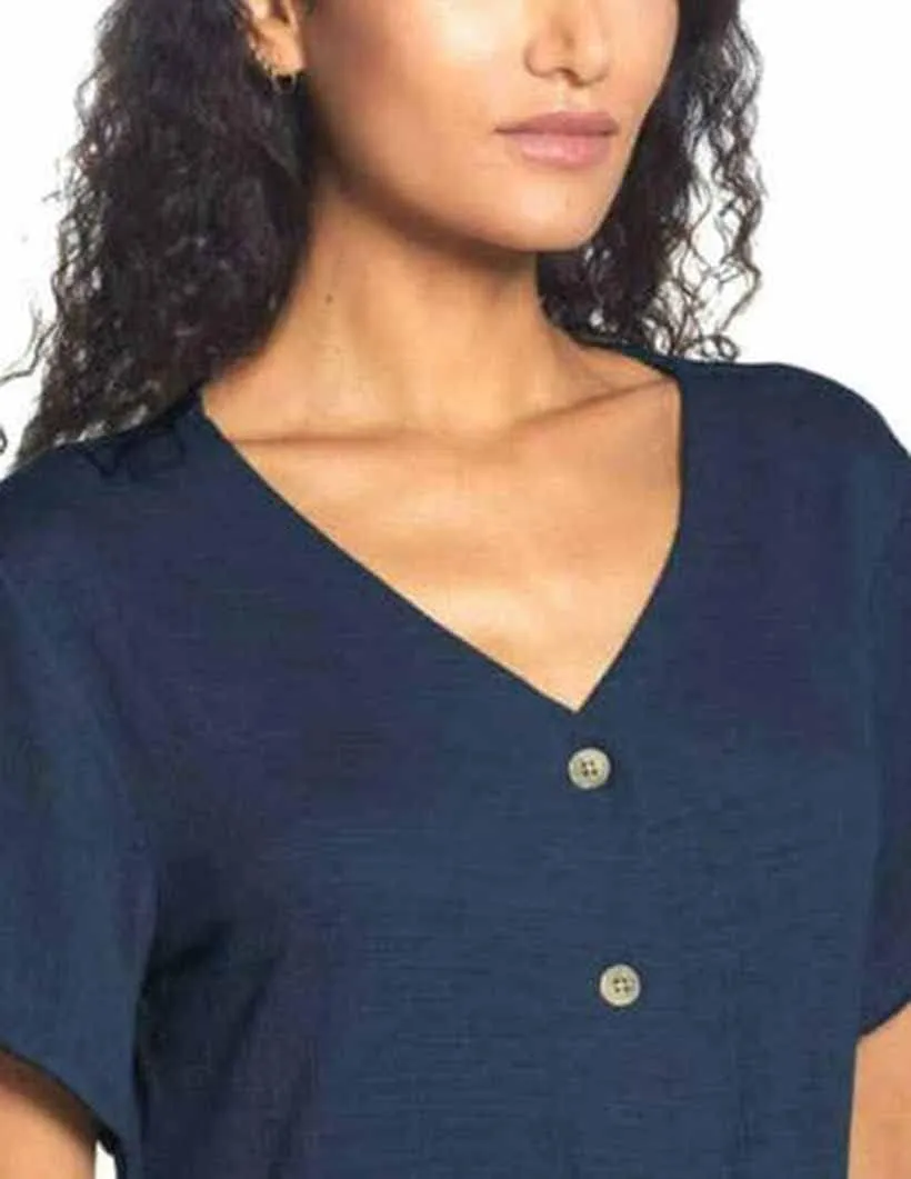 Weatherproof Vintage Ladies' Tie Front Top