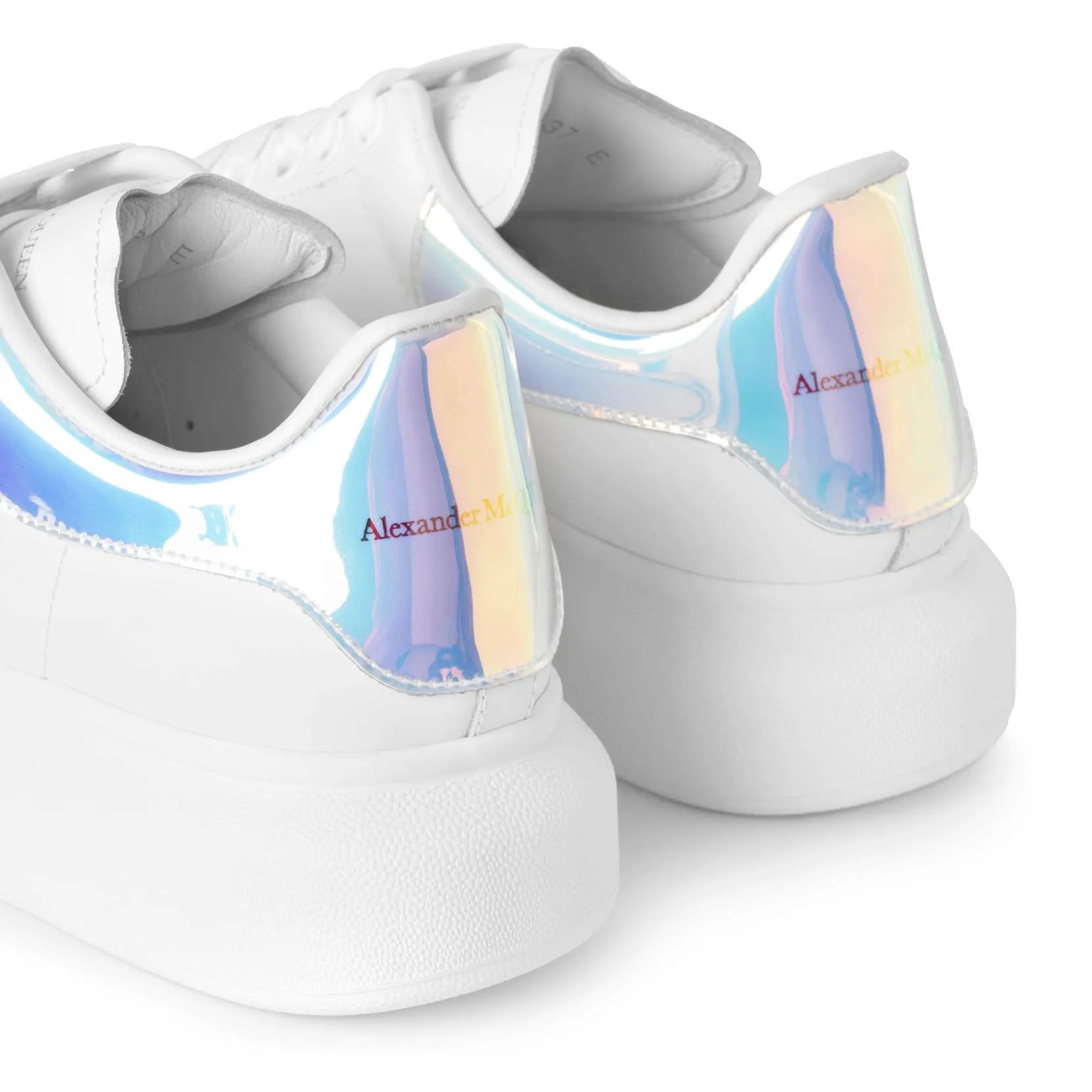 White and holographic classic sneakers