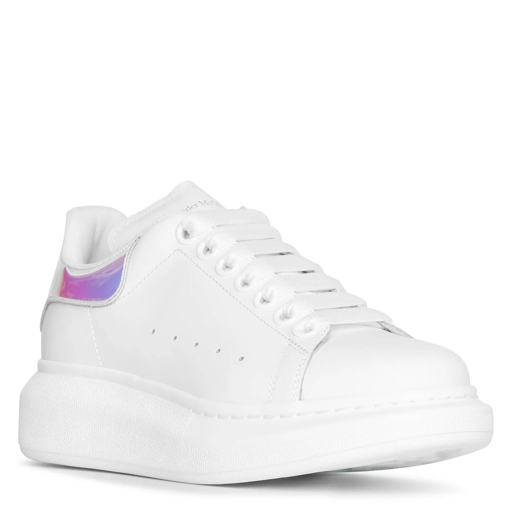 White and holographic classic sneakers