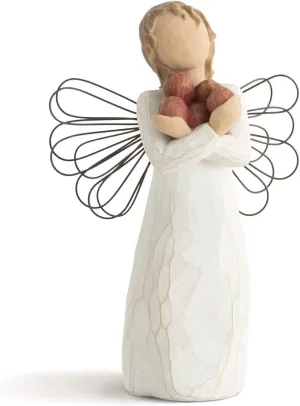 Willow Tree Good Health Angel, an Abundance of Health and Happiness, Holding Apples as Symbol of Hope and Healing, Thank You to Teachers, or Hospitality Gift, Sculpted Hand-Painted Figure