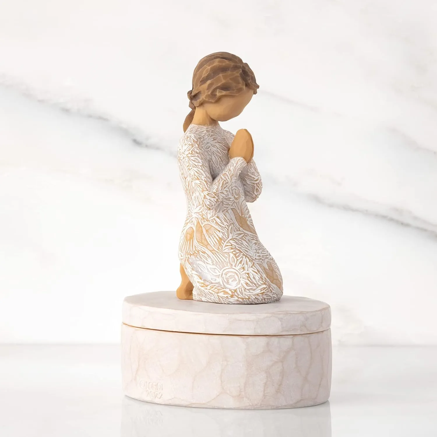 Willow Tree Prayer of Peace Keepsake Box, sculpted, hand-painted Keepsake Box