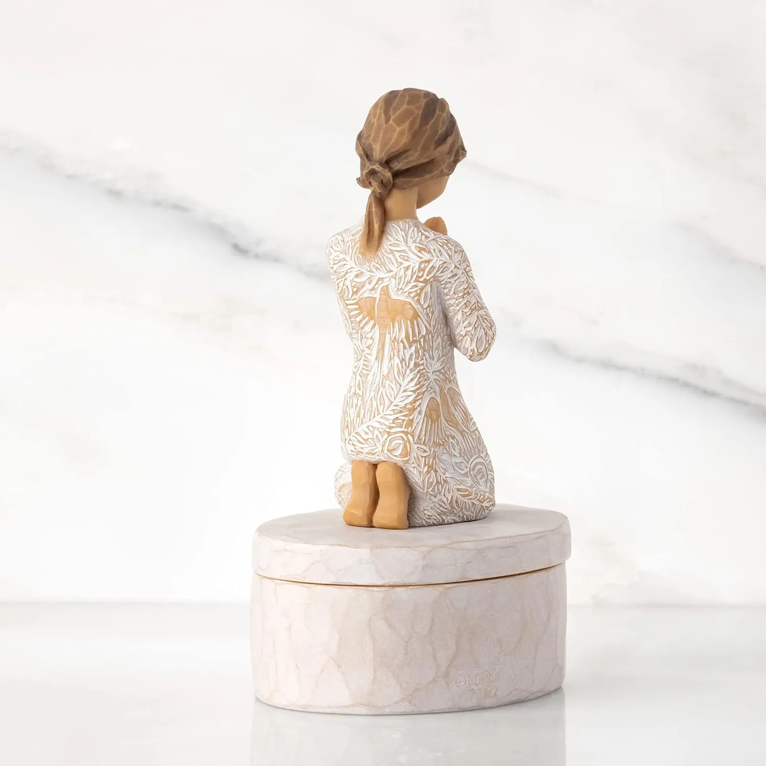 Willow Tree Prayer of Peace Keepsake Box, sculpted, hand-painted Keepsake Box