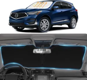 Windshield Sun Shade Sunshade for Acura RDX SUV Windshield Cover Custom Fit 2013-2024 2025 Acura RDX Tech, A-Spec, Advance Accessories Sun Visor Protector Front Window UV Blocker Car Accessories
