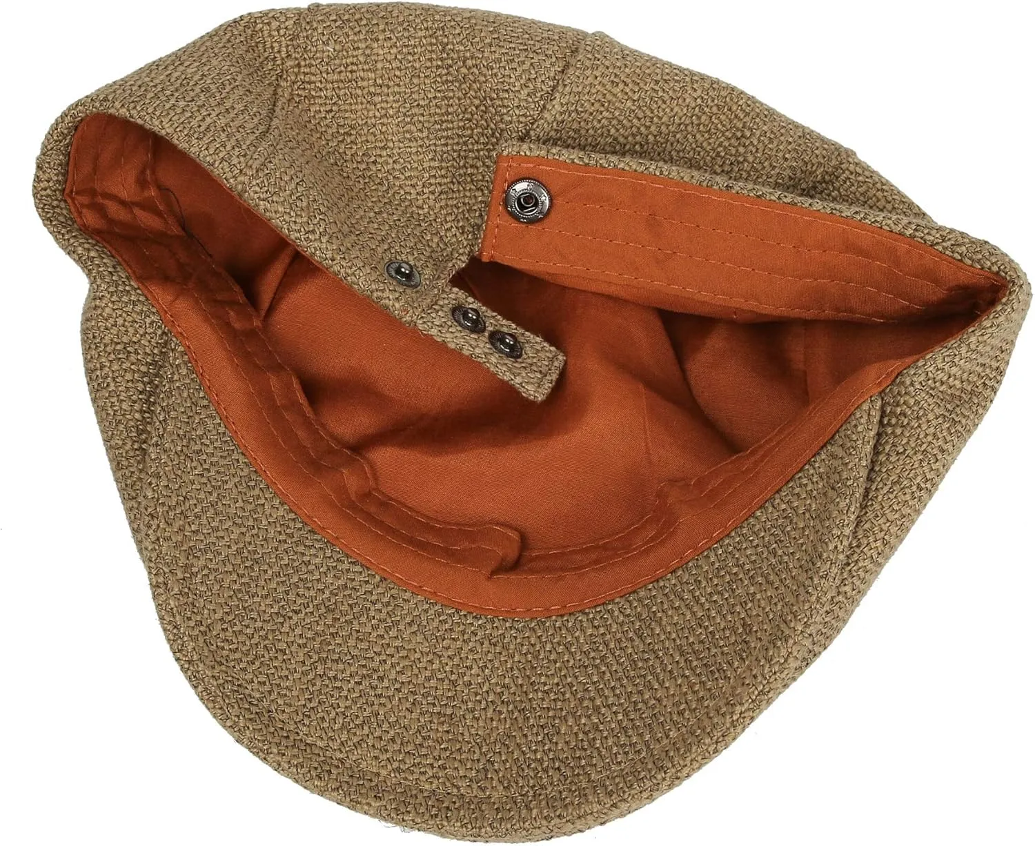 WITHMOONS Ivy Cap Straw Weave Linen-Like Cotton Cabbie Newsboy Hat MZ30038
