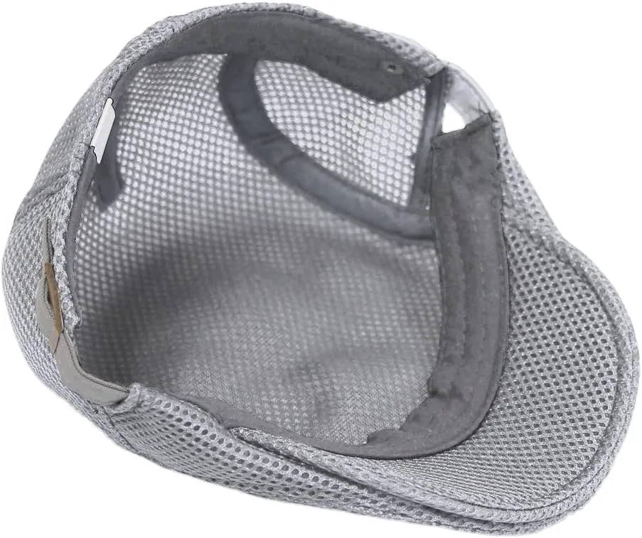 WITHMOONS Ivy Cap Straw Weave Linen-Like Cotton Cabbie Newsboy Hat MZ30038