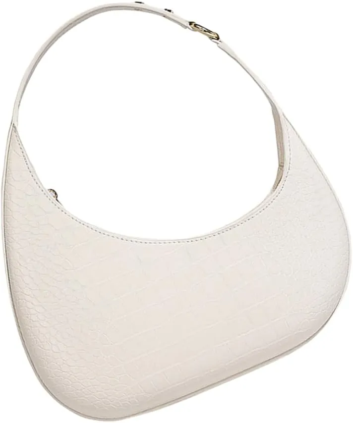 Women Armpit Bag PU Leather Shoulder Bag Half Moon Bag Trend Commuting Bag Fashion Handbag All-Matching Underarm Bag