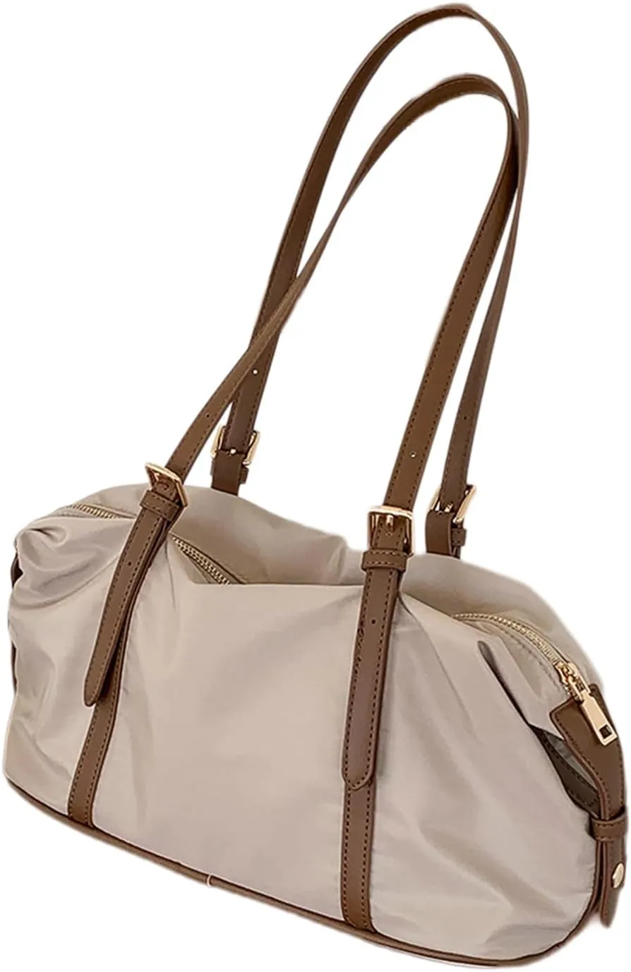 Women Bag Large Capacity Shoulder Bag Casual Armpit Bag Nylon Handbag All-Matching Underarm Bag Simple Commuting Bag