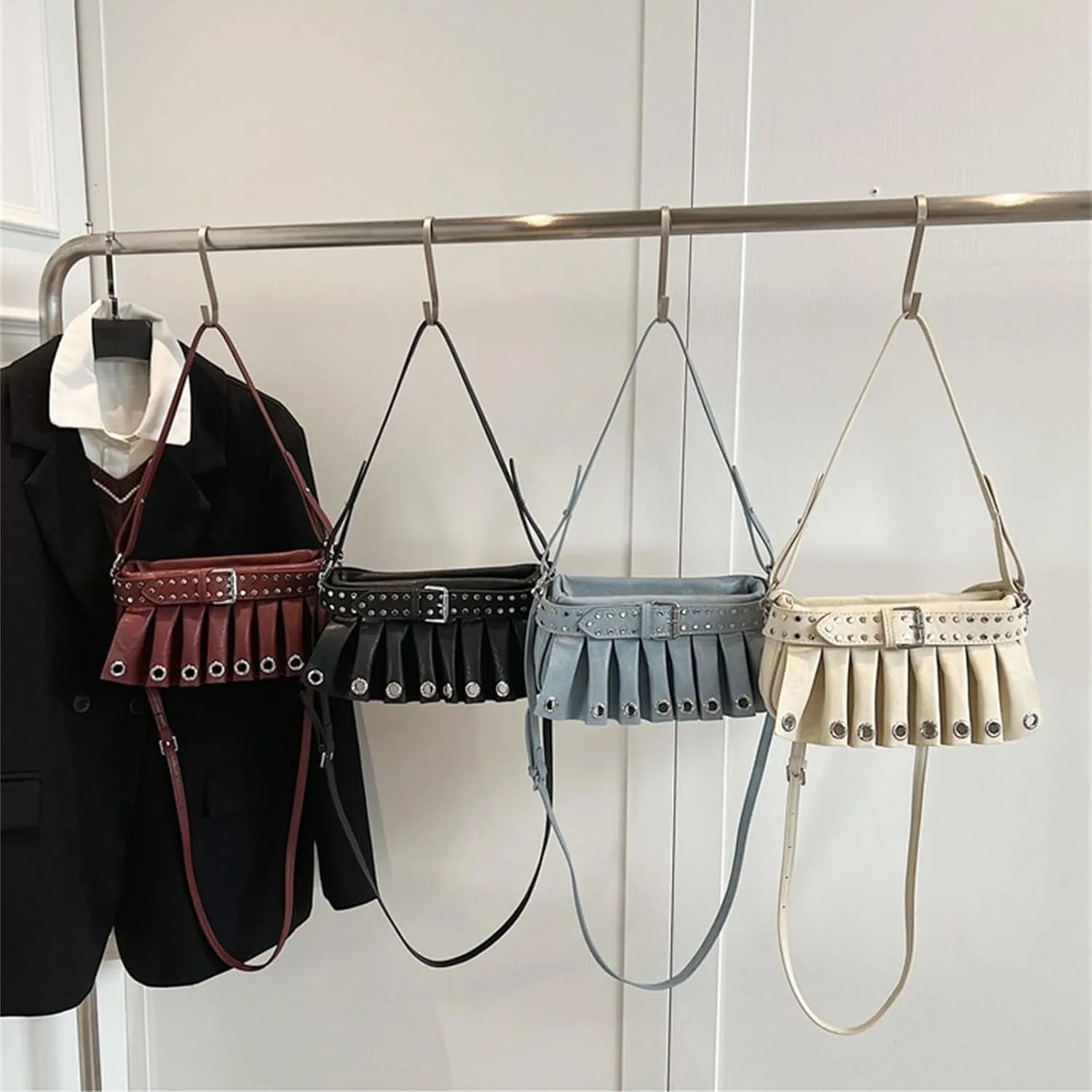 Women Bag Retro Shoulder Bag Trendy Underarm Bag Autumn Winter Crossbody Bag Armpit Bag Commuting Bag for Everyday