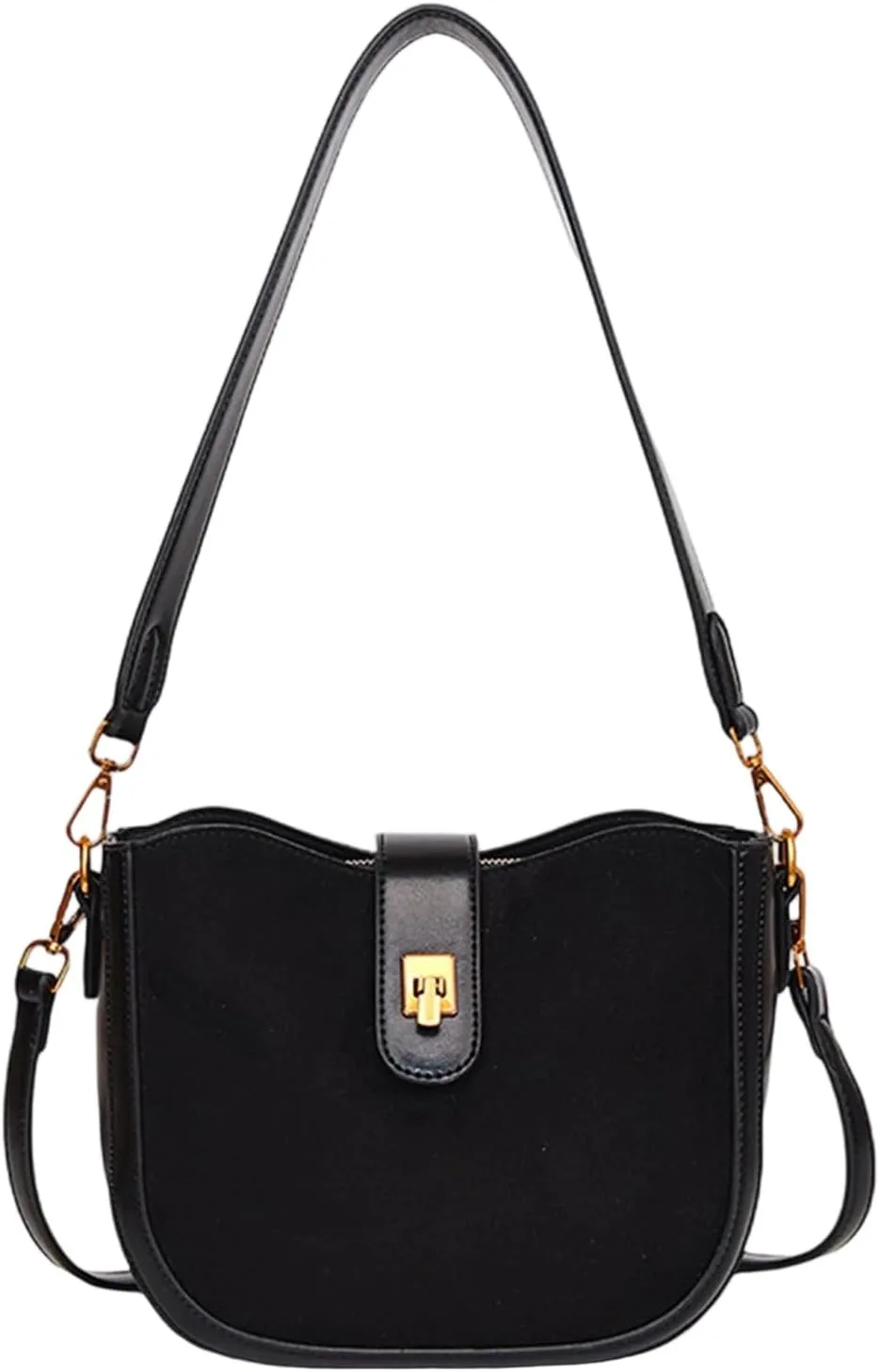 Women Bag Simple Shoulder Bag Fashion Underarm Purse PU Leather Crossbody Bag Armpit Bag Commuting Bag for Everyday