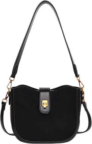 Women Bag Simple Shoulder Bag Fashion Underarm Purse PU Leather Crossbody Bag Armpit Bag Commuting Bag for Everyday