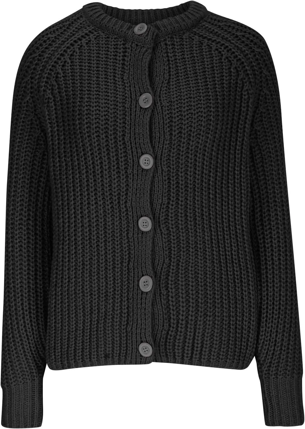 Women Cable Knit Chunky Cardigan Long Sleeve Button Down Sweater Coat Casual Trendy Warm Cardigans