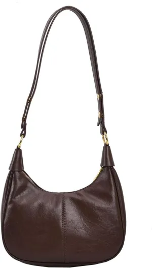 Women Crescents Shoulder Bag PU Leather Armpit Bag Handbag and Purse Autumn Winter Crossbody Bag for Daily