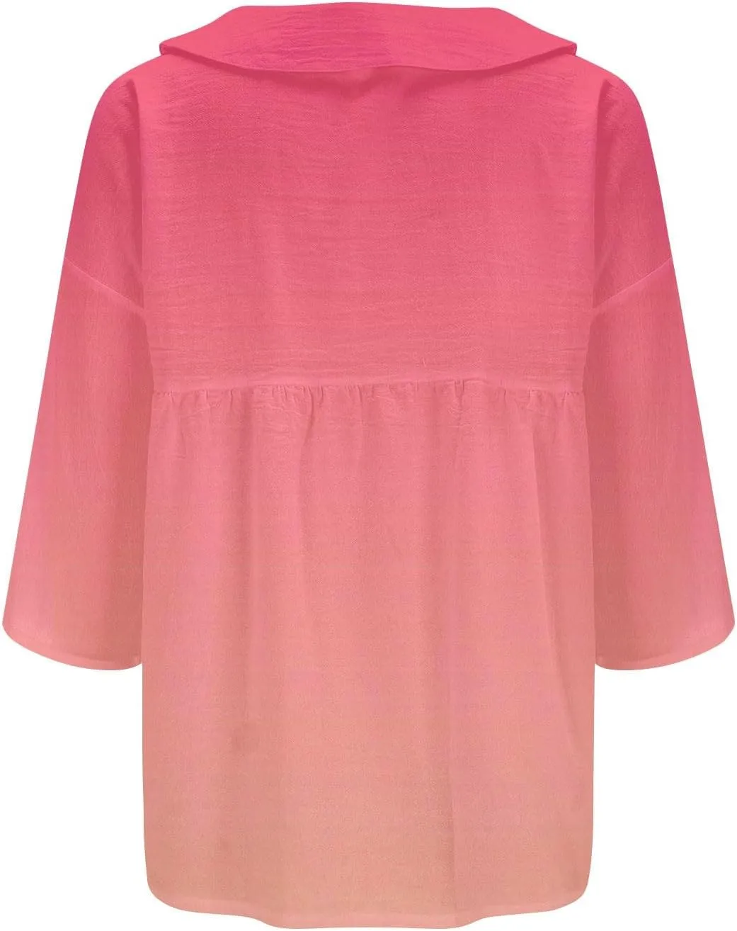Women Oversized Button Down Shirts Long Sleeve Cotton Linen Tops for Women Loose Fit V Neck Cotton Linen Shirt