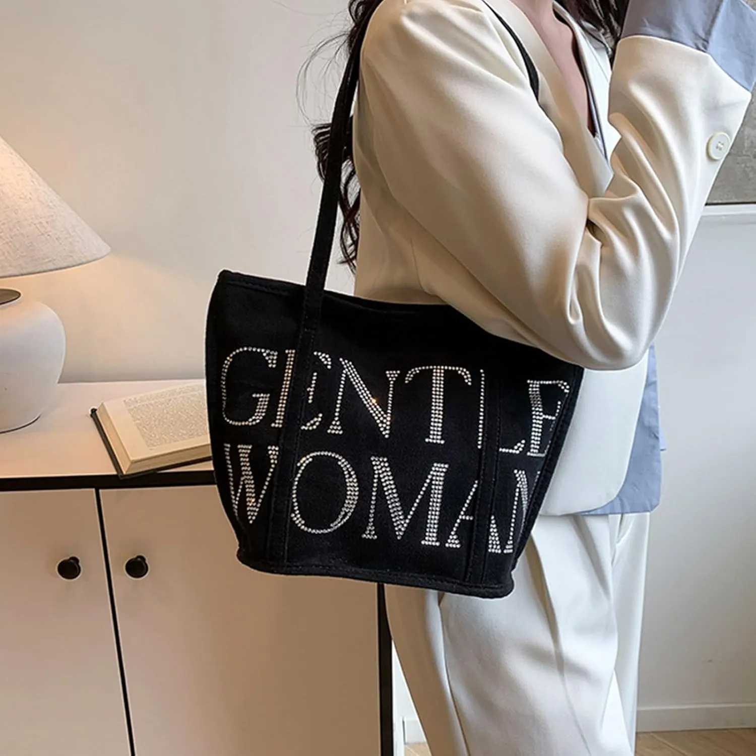Women Shoulder Bag Korean Styles Armpit Bag Trendy Handbag All-matching Top Handle Bag Commuting Bag
