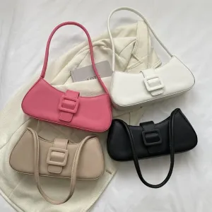 Women's Armpit Bag - Shoulder Bags - Solid Color Armpit Bag