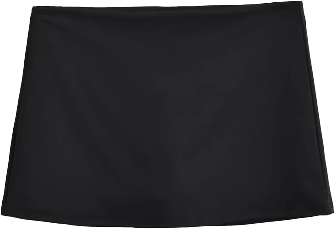 Women's Casual Low Waist Skirt Slim Fit Stretch Bodycon Skirts Summer Athletic Lightweight Workout Running Mini Skirts