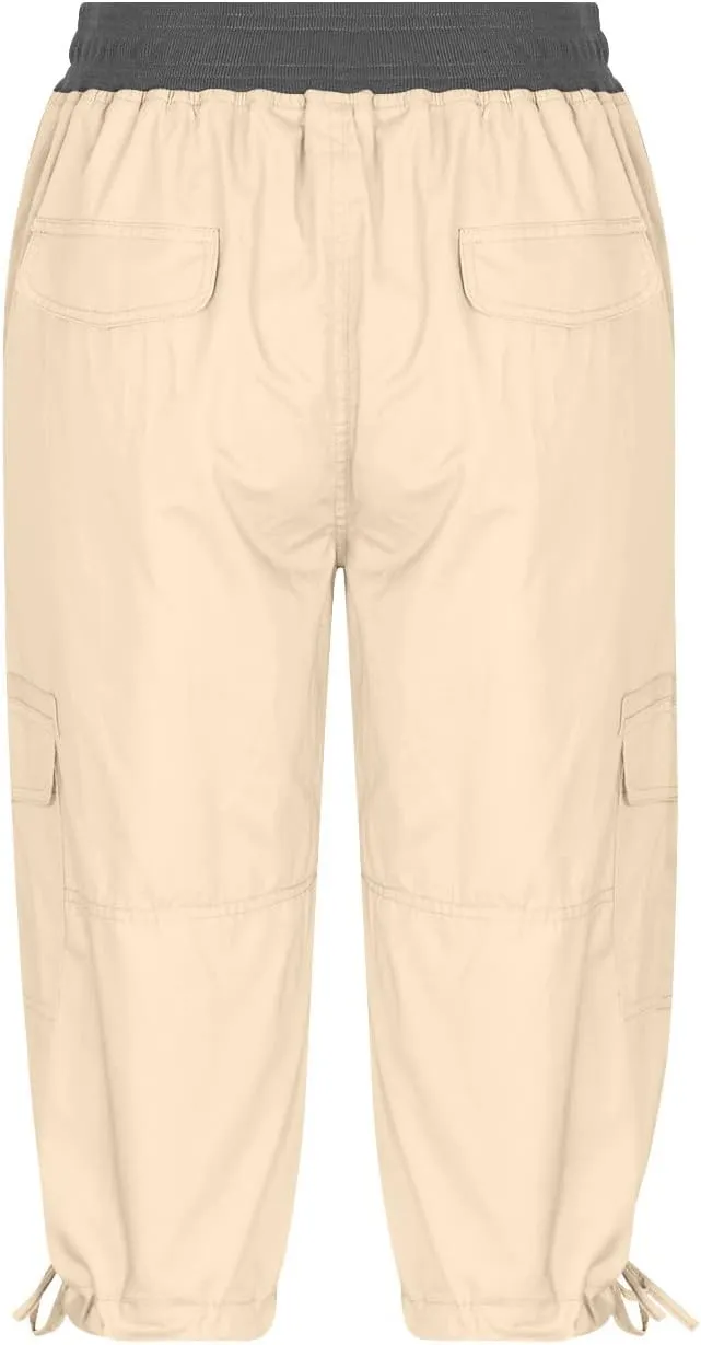 Womens Causal Cargo Pants Summer Capris Pants Lightweight Dressy Causal Pants Trendy Vacation Clothes 2024