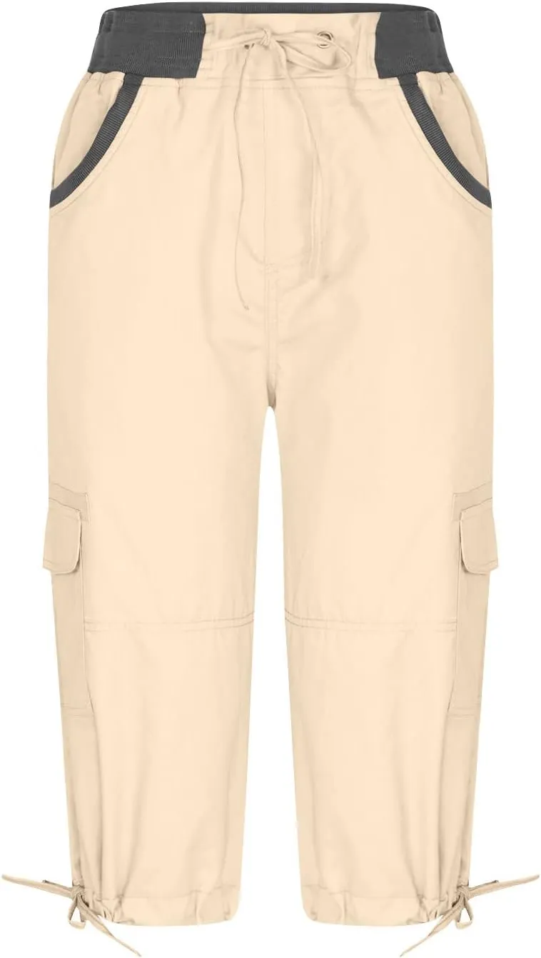 Womens Causal Cargo Pants Summer Capris Pants Lightweight Dressy Causal Pants Trendy Vacation Clothes 2024