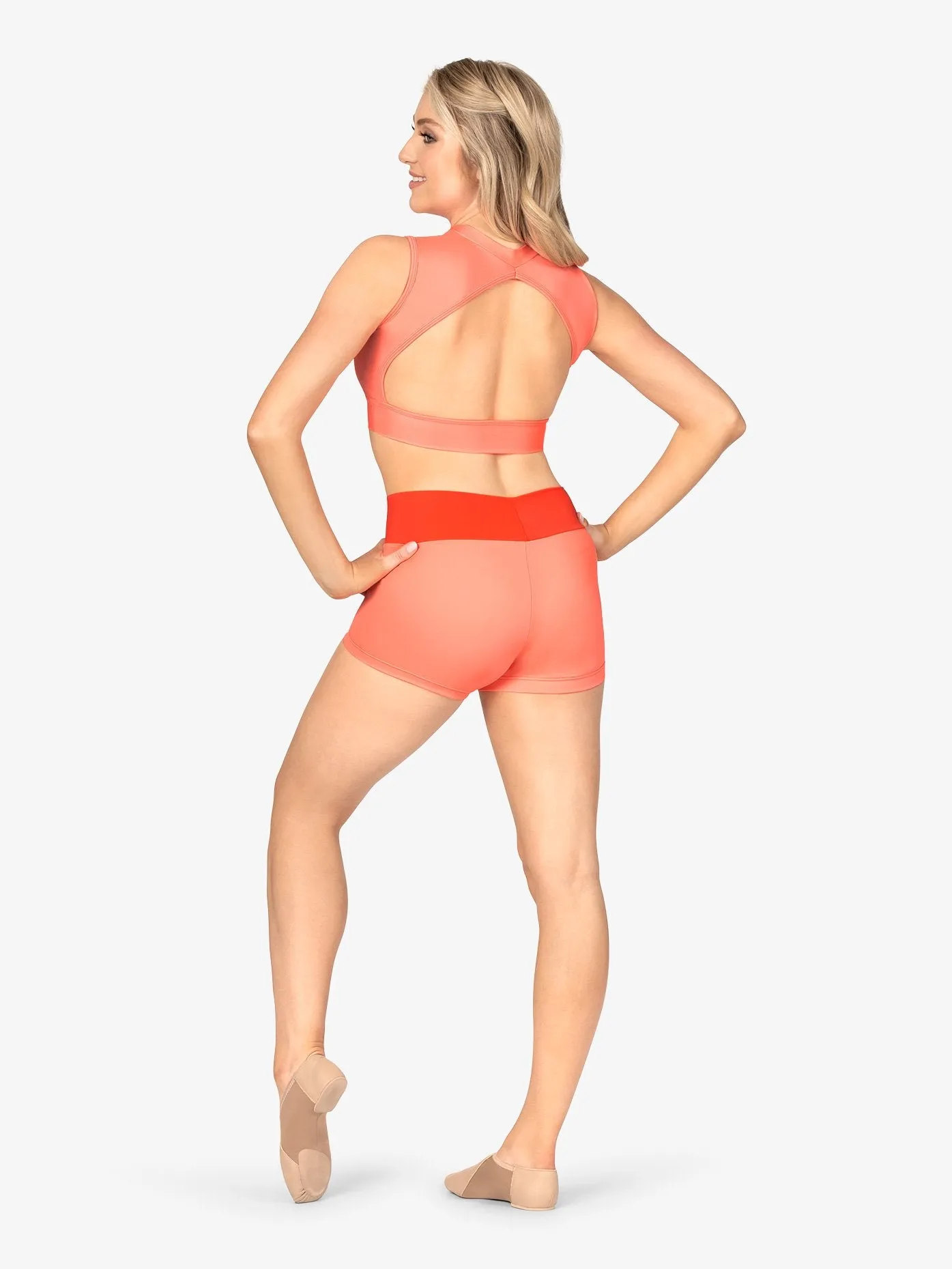 Womens Color Blocked 3" Shorts