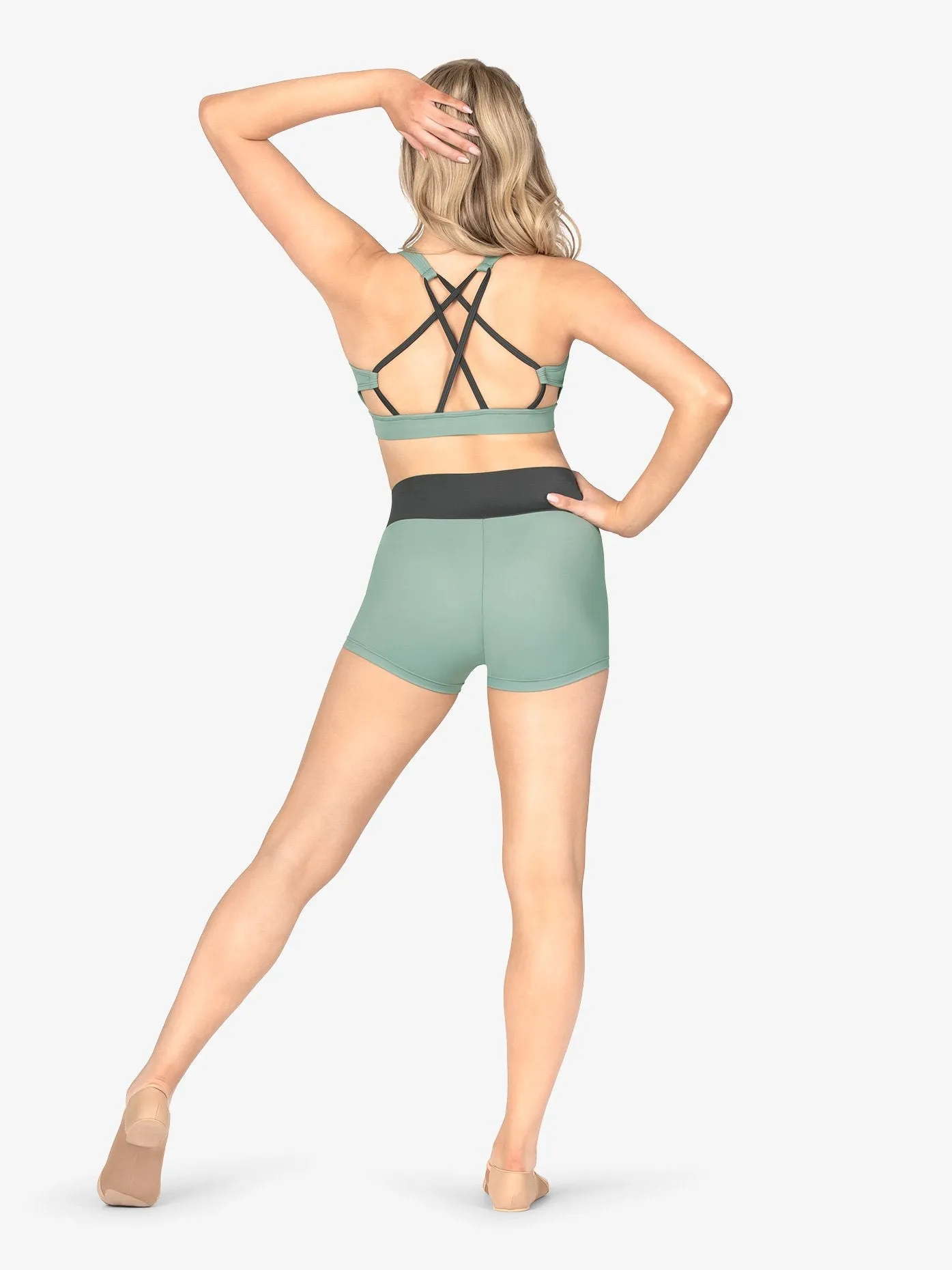 Womens Color Blocked 3" Shorts