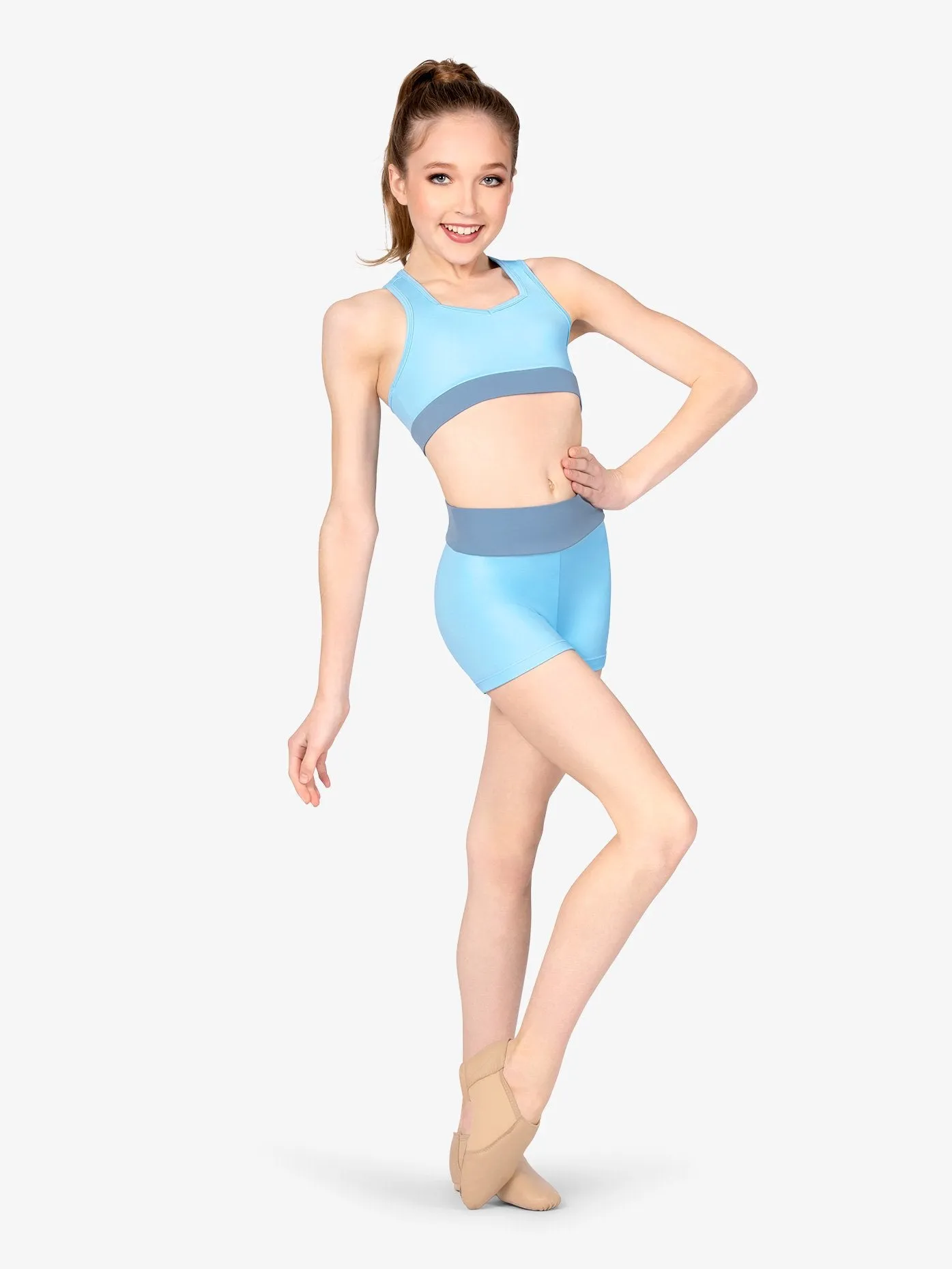 Womens Color Blocked 3" Shorts