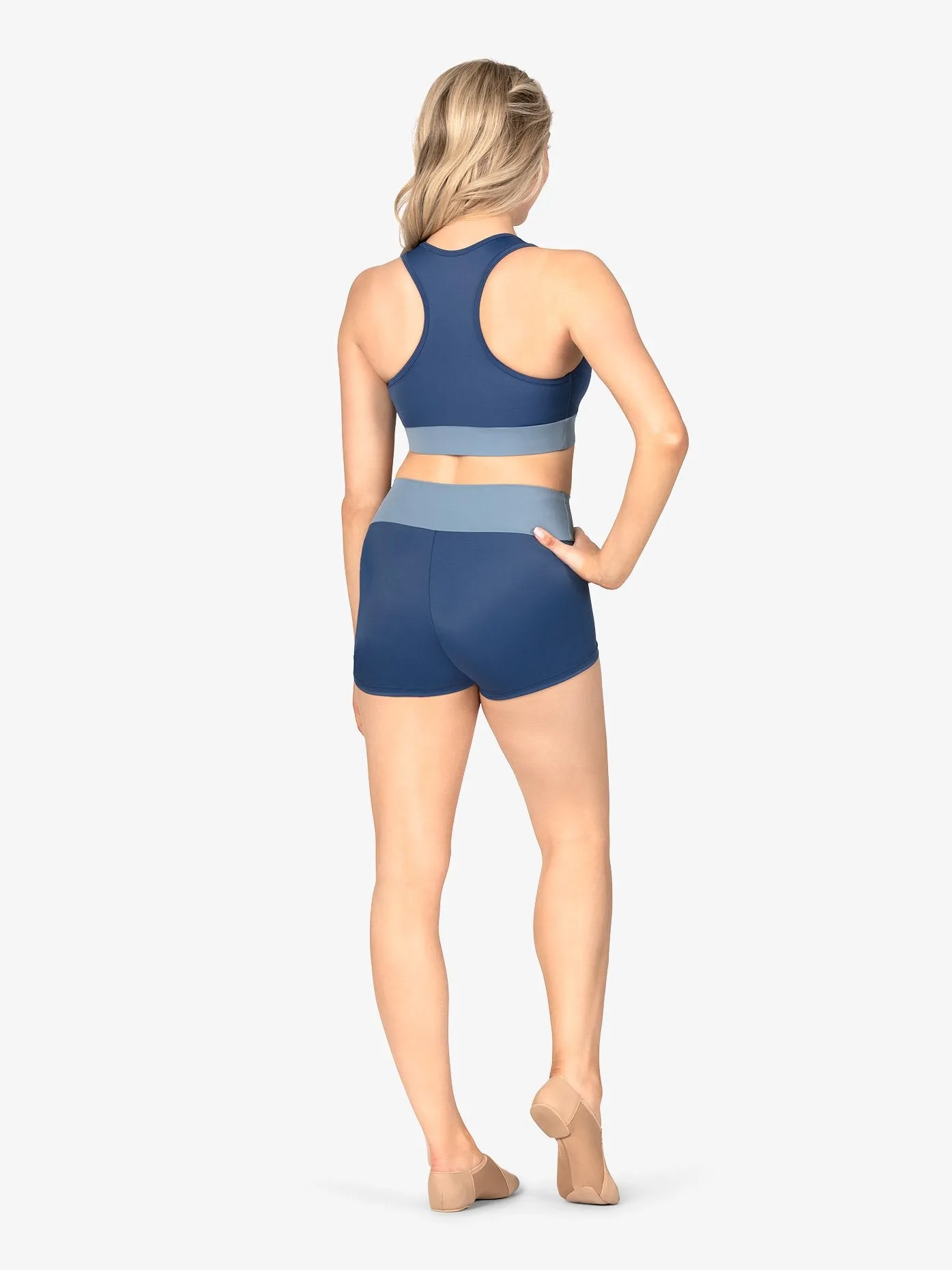 Womens Color Blocked 3" Shorts