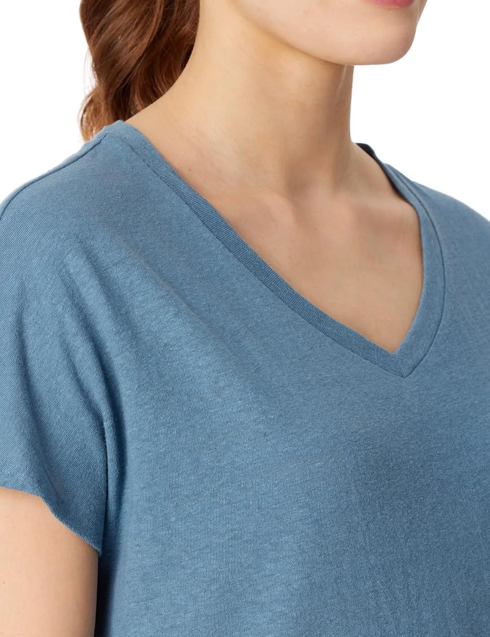 Women's Cotton and Linen Short Sleeve Nightwear T-Shirt Mix   Relax Pyjama Top