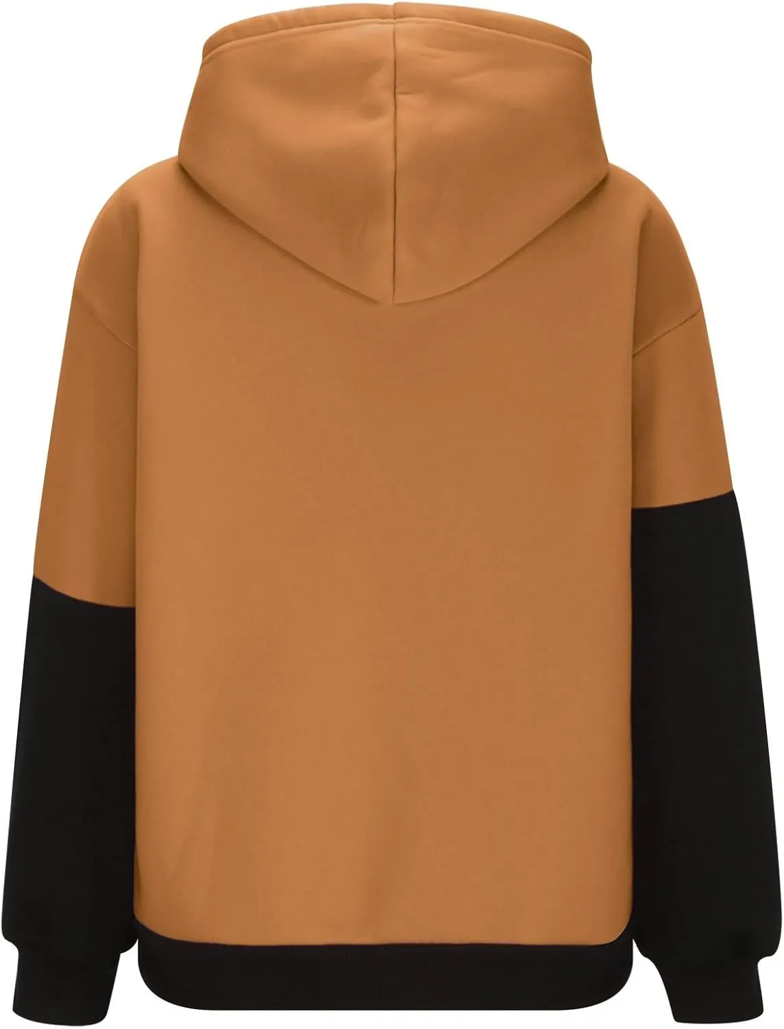 Womens Fashionable Hoodies Color Blocked Sweatshirts Drawstring Hooded Pullover with Pocket Casual Fall Outfits
