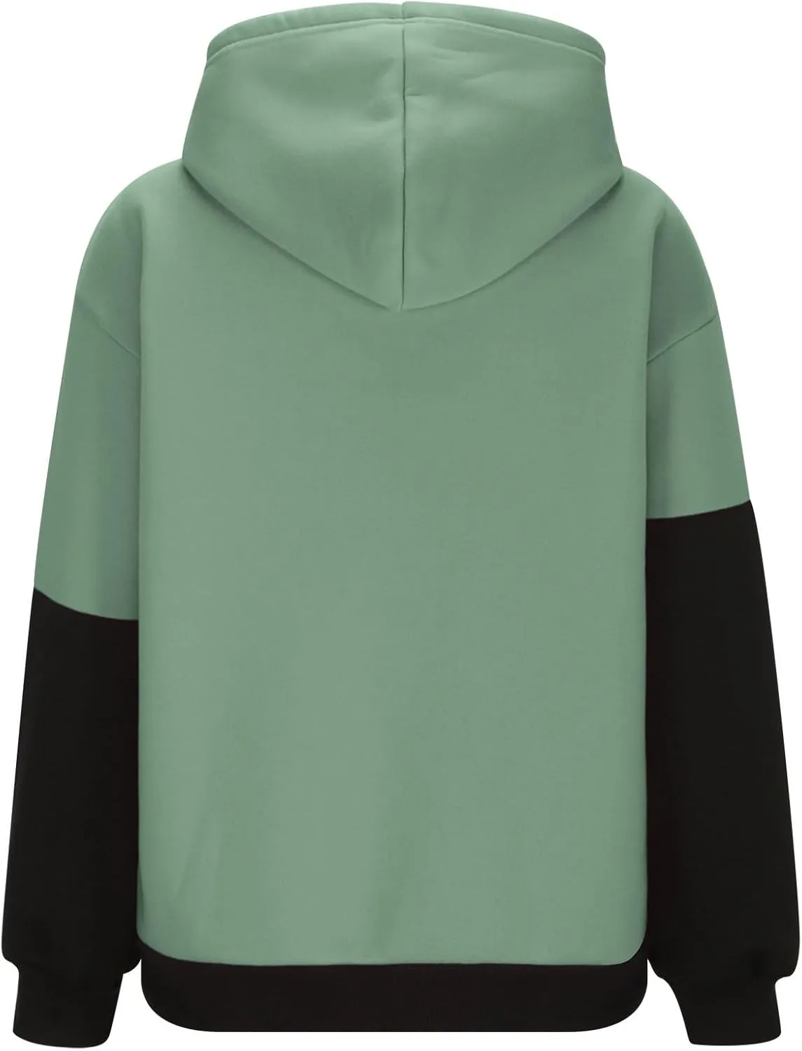 Womens Fashionable Hoodies Color Blocked Sweatshirts Drawstring Hooded Pullover with Pocket Casual Fall Outfits