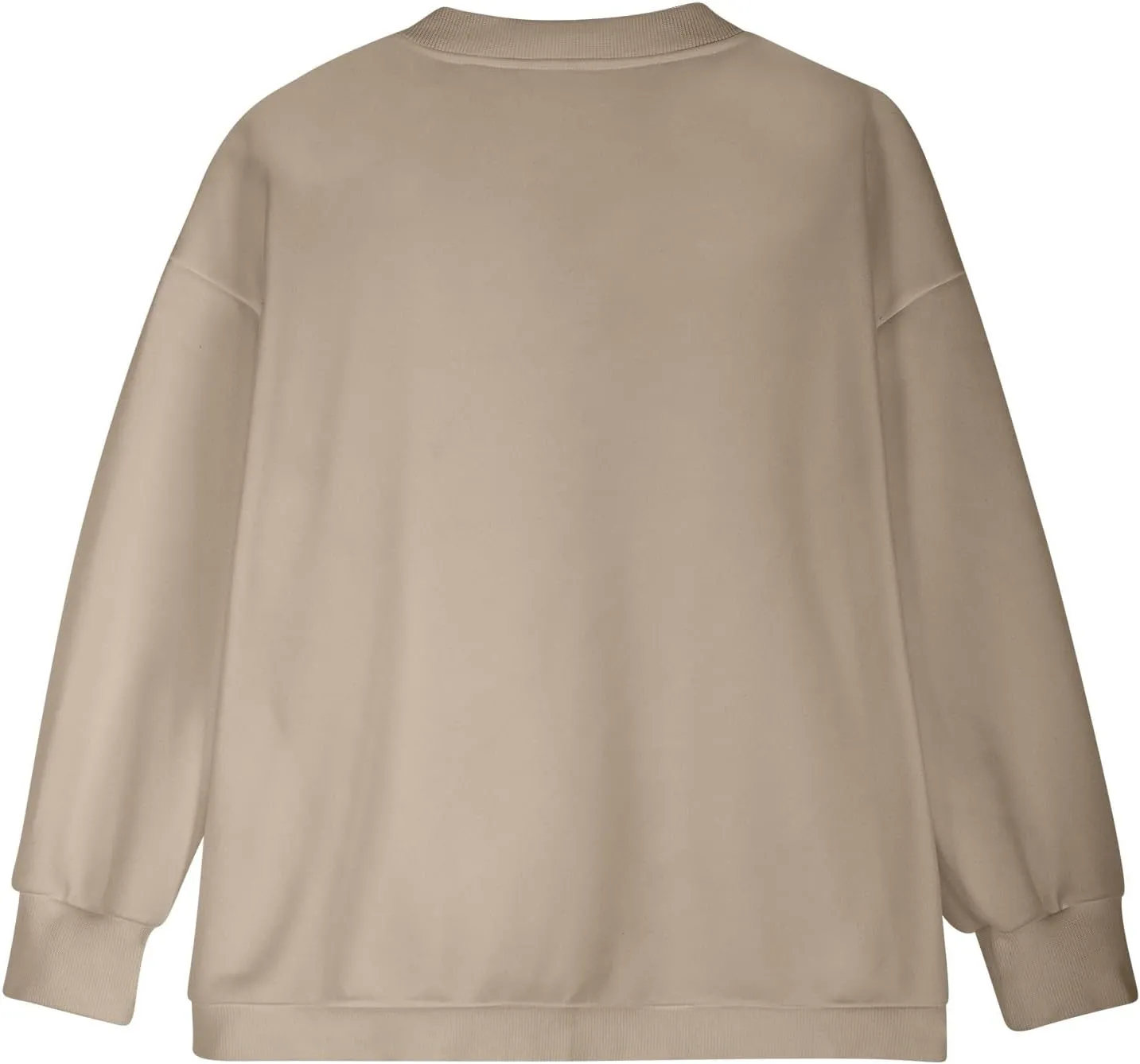 Women's Long Sleeve Full Zipper Sweatshirt Casual Pullover Tops Loose Fashion Casual Jackets with Pocket